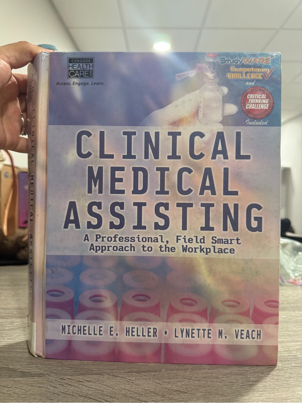 Cengage Clinical Medical Assisting Textbook - Pink & Blue Cover